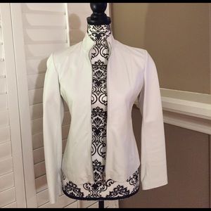 SOLD Italian White Leather Jacket